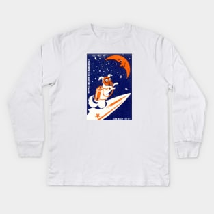 1957 Laika, Space Traveling Dog Kids Long Sleeve T-Shirt